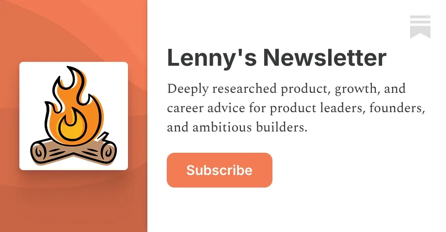 Lenny's Newsletter | Lenny Rachitsky | Substack 的网站封面